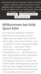 Mobile Screenshot of kolbsport.de
